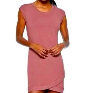 Athleta Sleeveless Criss Cross Sweatshirt Dress Purple/Pink XS